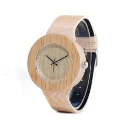 Hessei – Faux Leather Bamboo Wood Watches